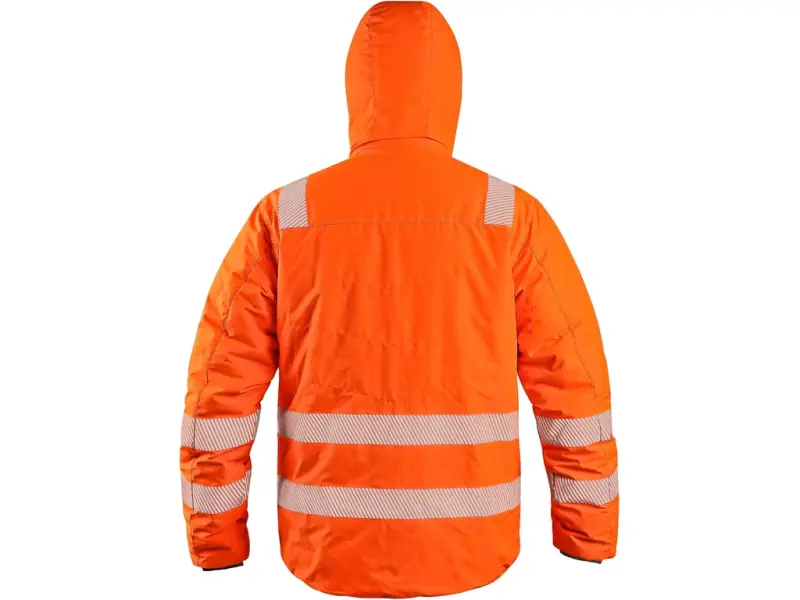 Bunda CXS CHESTER, výstražná, oboustranná, oranžovo-modrá, vel. L